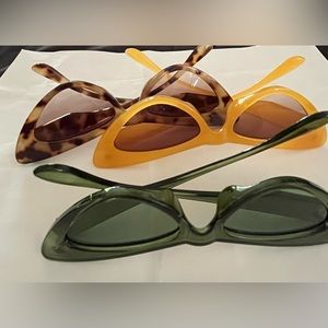 Set of three Cat’s Eye shaped Sunglasses